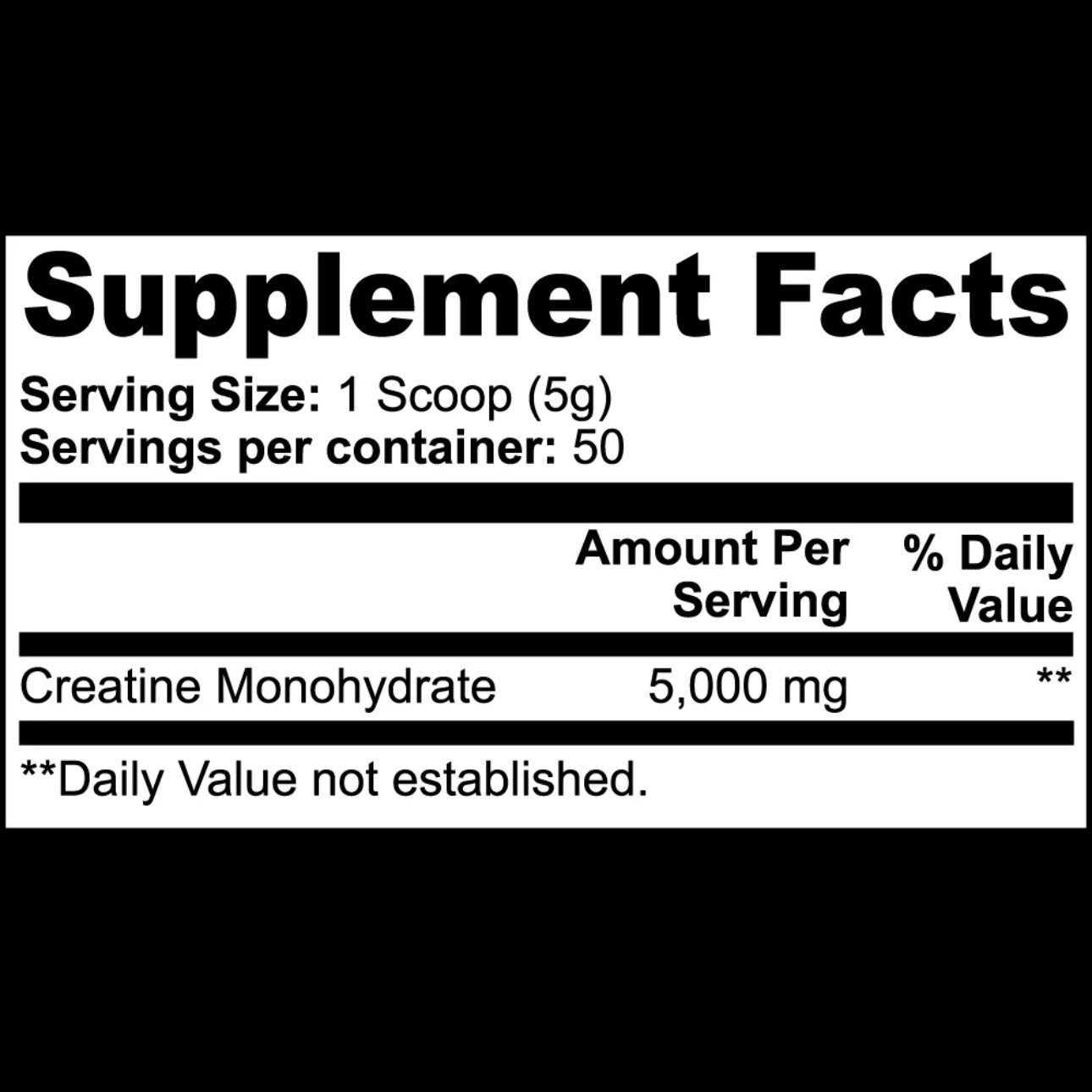 Creatine Monohydrate (15% Off Limited Time)